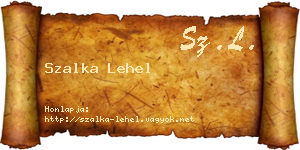 Szalka Lehel névjegykártya